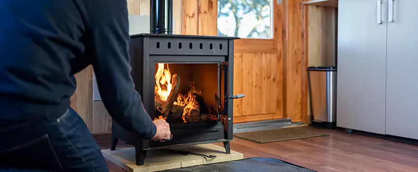 Open Hearth Wood Fireplace Installation in Wayland, RI