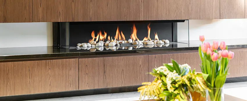 Double-height Fireplace Design Refurbishment in Wayland, Rhode Island
