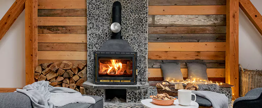 Thelin Hearth Products Direct Vent Gas Stove Fireplace Inspection in Wayland, Rhode Island